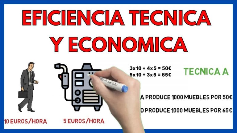 Eficiencia técnica y económica – Qué es y ejemplos